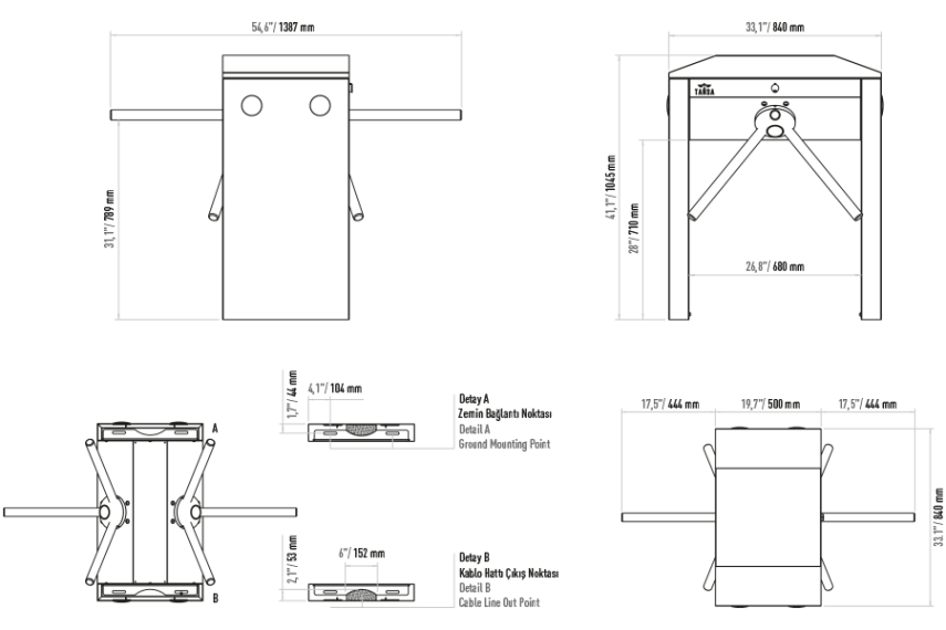Tansa LTT 303 AD Double Turnike - 5